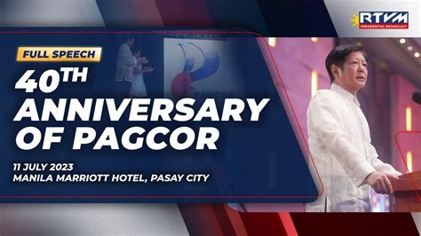 40th Anniversary of PAGCOR 7/11/2023 .